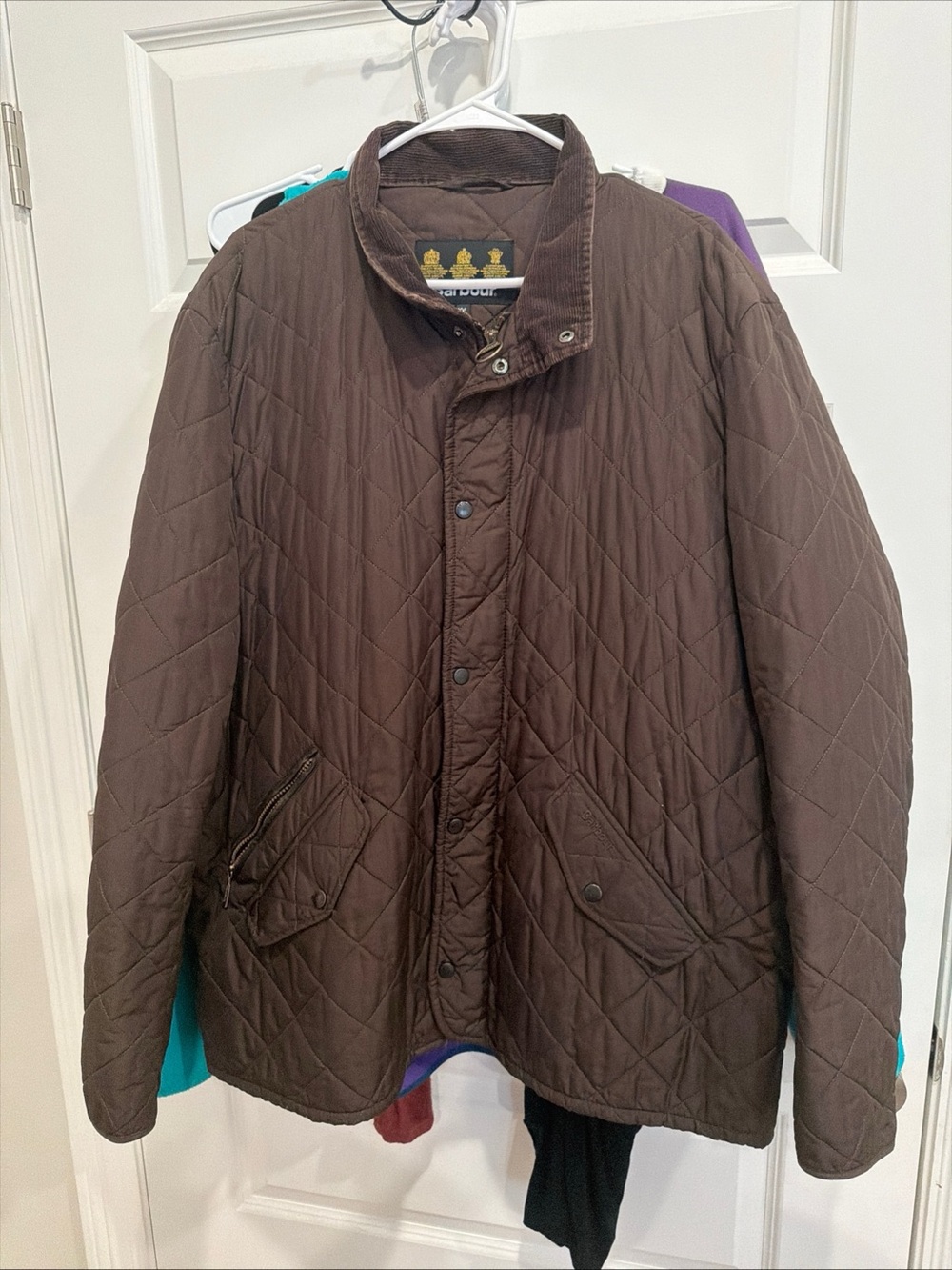 Barbour Brown Quilted Puffer Jacket
